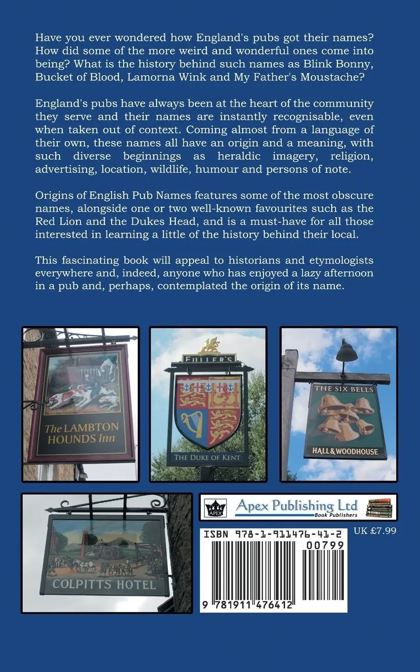 Rückseite: 9781911476412 | The Origins of English Pub Names | Anthony Poulton-Smith | Taschenbuch