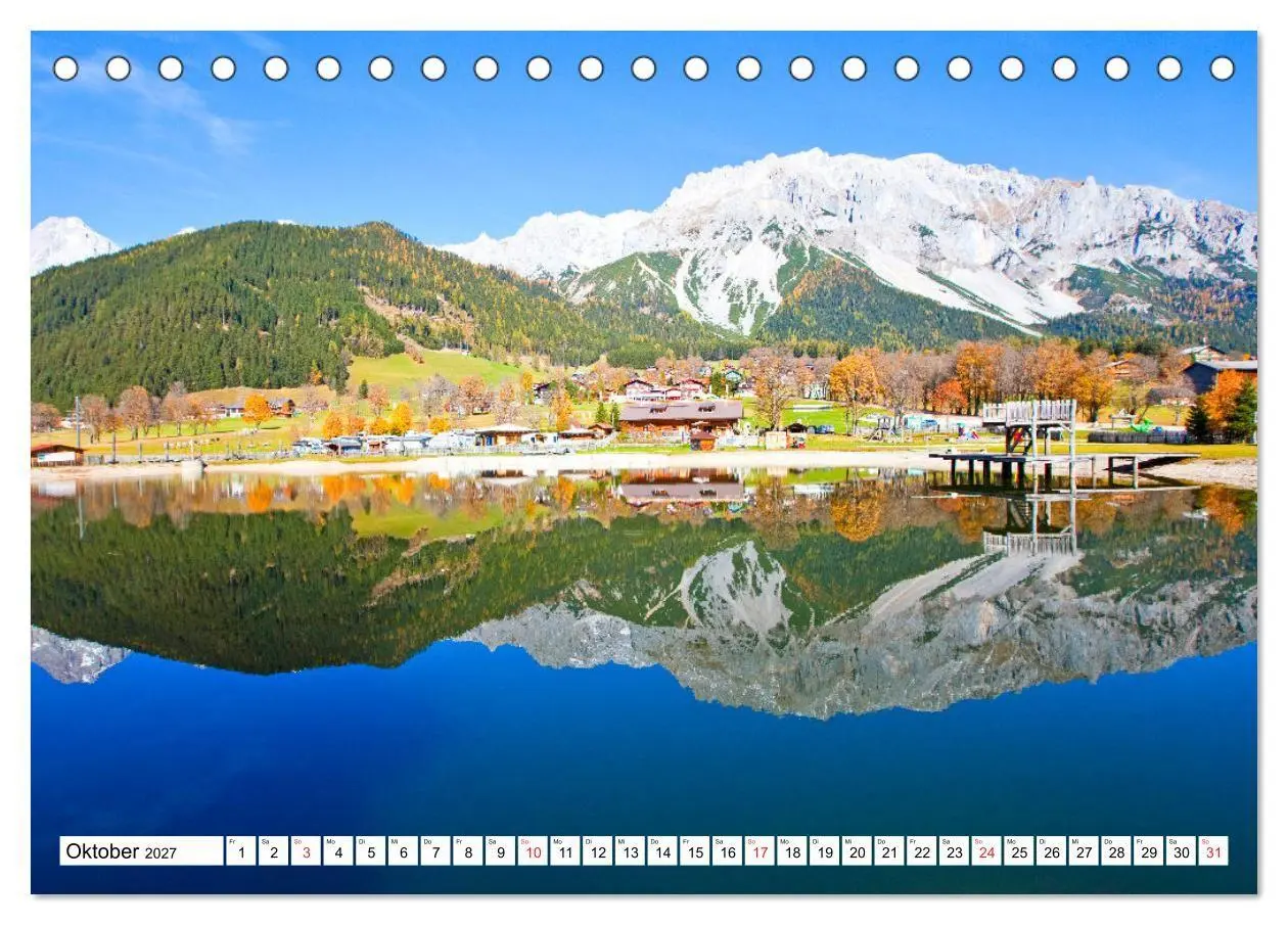 Bild: 9783569596412 | Ramsau am Dachstein (Tischkalender 2027 DIN A5 quer), CALVENDO...