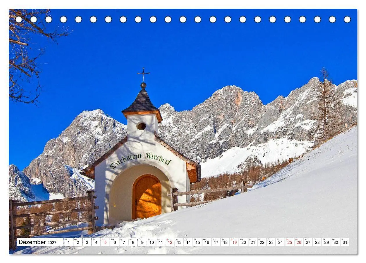 Bild: 9783569596412 | Ramsau am Dachstein (Tischkalender 2027 DIN A5 quer), CALVENDO...