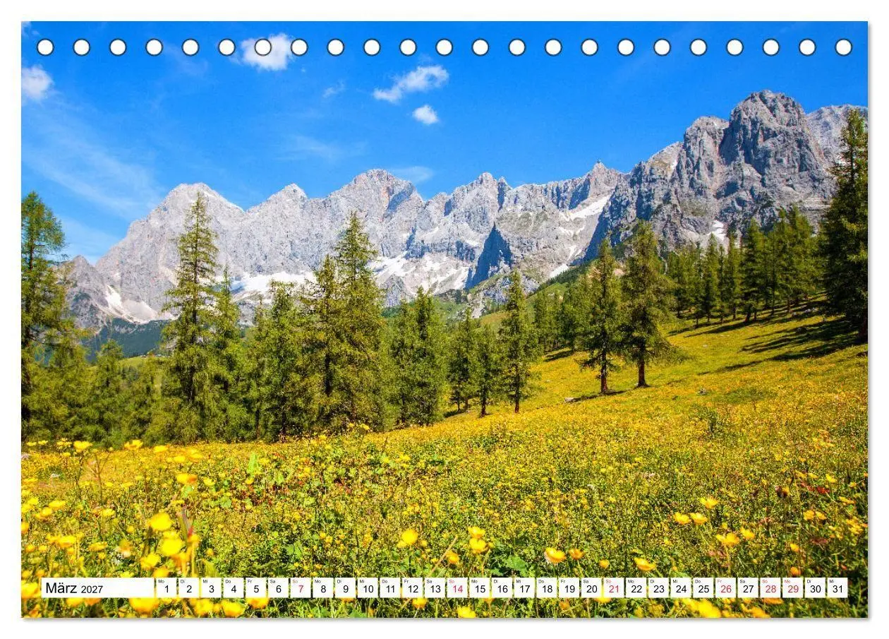 Bild: 9783569596412 | Ramsau am Dachstein (Tischkalender 2027 DIN A5 quer), CALVENDO...