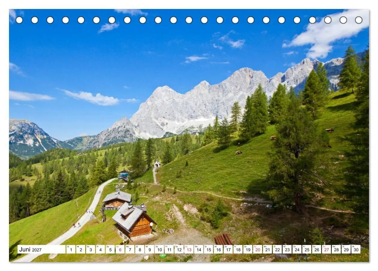 Bild: 9783569596412 | Ramsau am Dachstein (Tischkalender 2027 DIN A5 quer), CALVENDO...