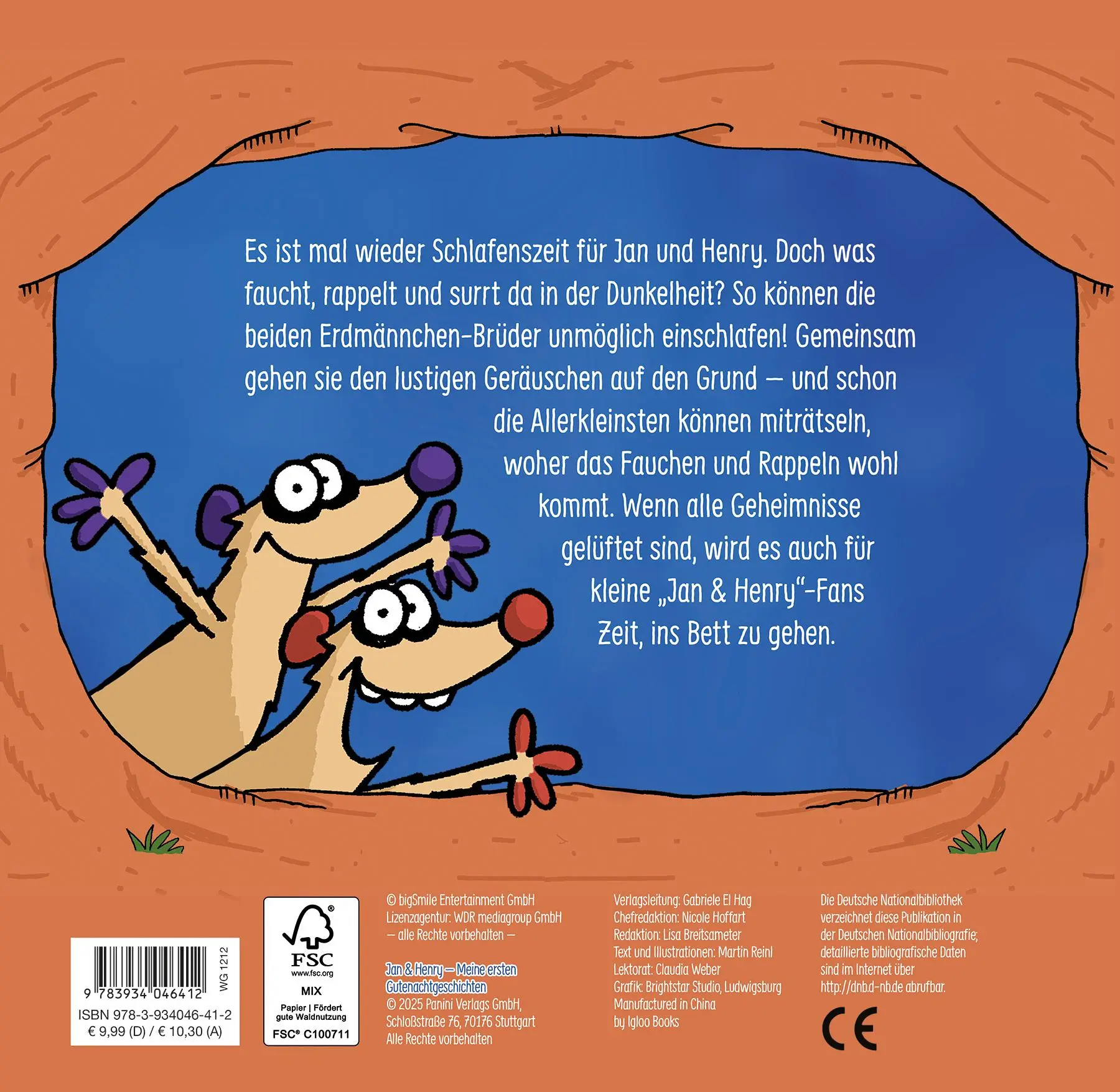 Rückseite: 9783934046412 | Jan &amp; Henry: Meine ersten Gutenachtgeschichten | Martin Reinl | Buch