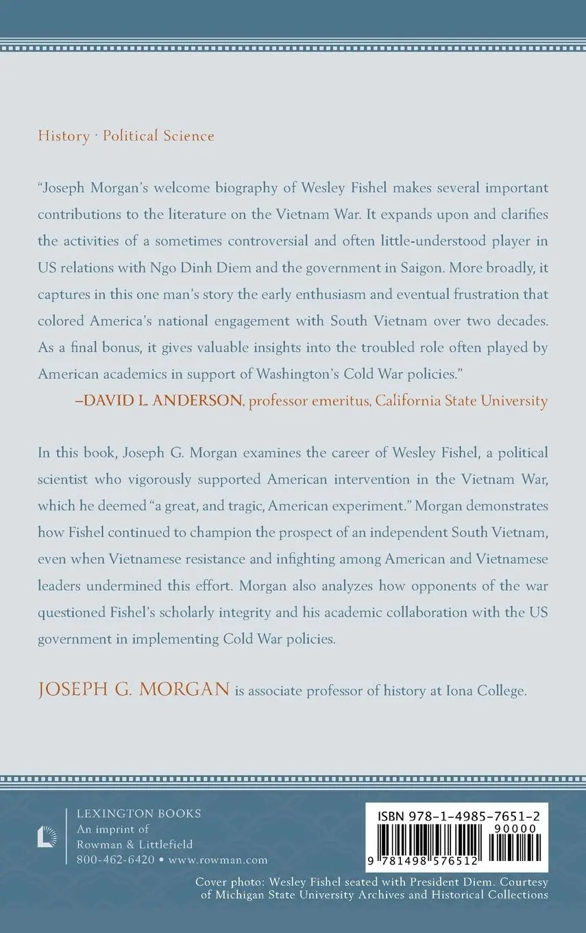 Rückseite: 9781498576512 | Wesley Fishel and Vietnam | A Great and Tragic American Experiment