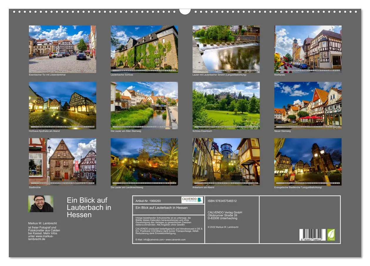 Bild: 9783457546512 | Ein Blick auf Lauterbach in Hessen (Wandkalender 2026 DIN A2 quer),...