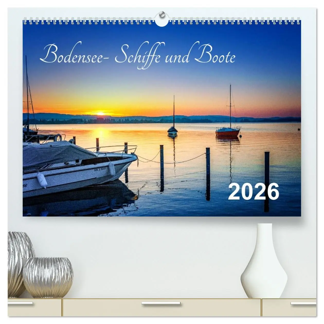 Cover: 9783516016512 | Bodensee-Schiffe und Boote (hochwertiger Premium Wandkalender 2026...