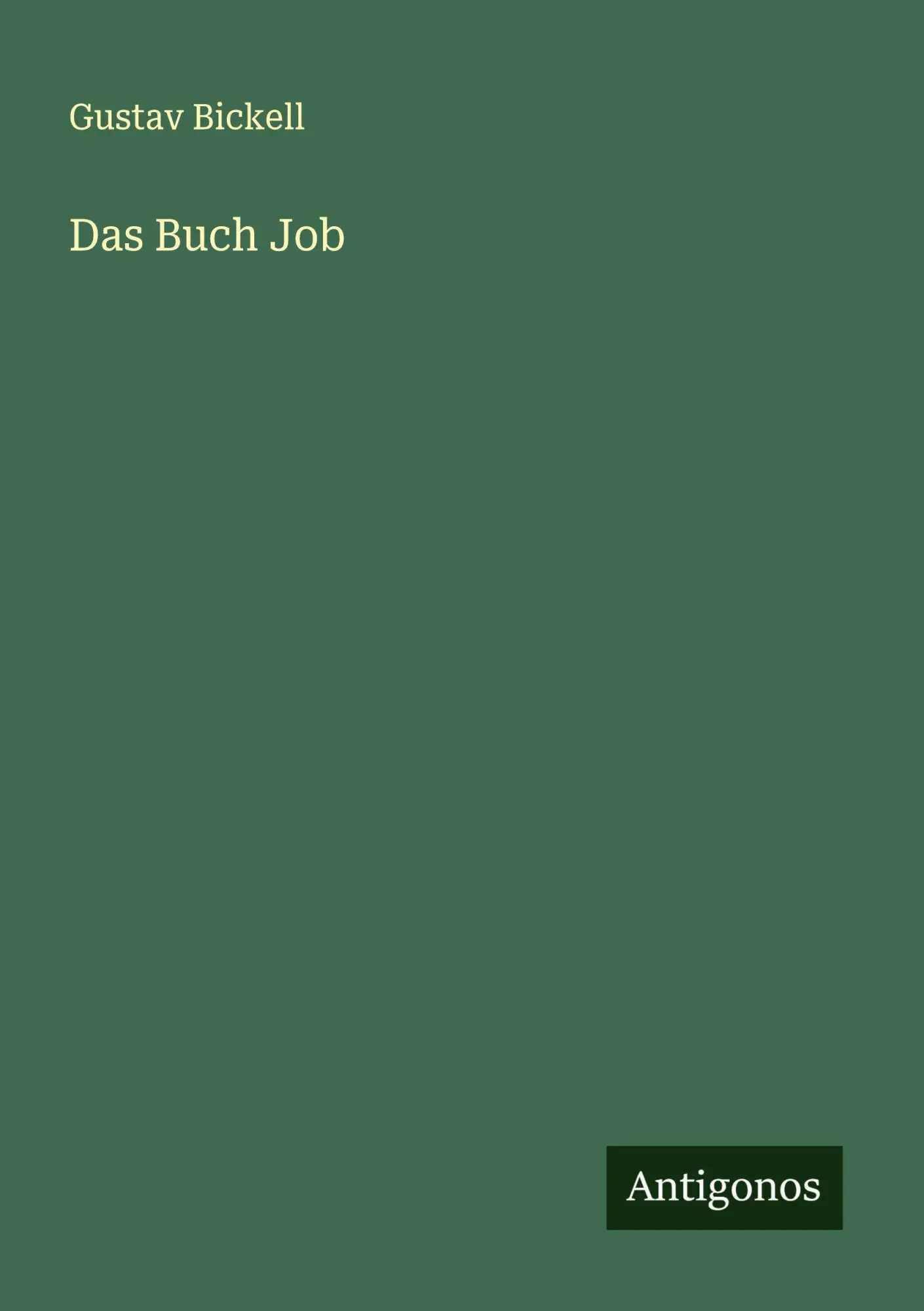 Cover: 9783563166512 | Das Buch Job | Gustav Bickell | Taschenbuch | Deutsch | 2025
