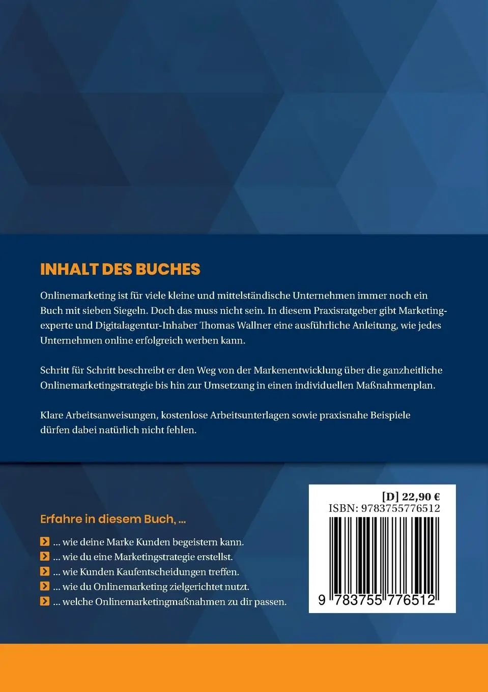 Rückseite: 9783755776512 | Herz+Kopf=Cash: Erfolgreiche Onlinemarketingstrategien für kleine &amp;...