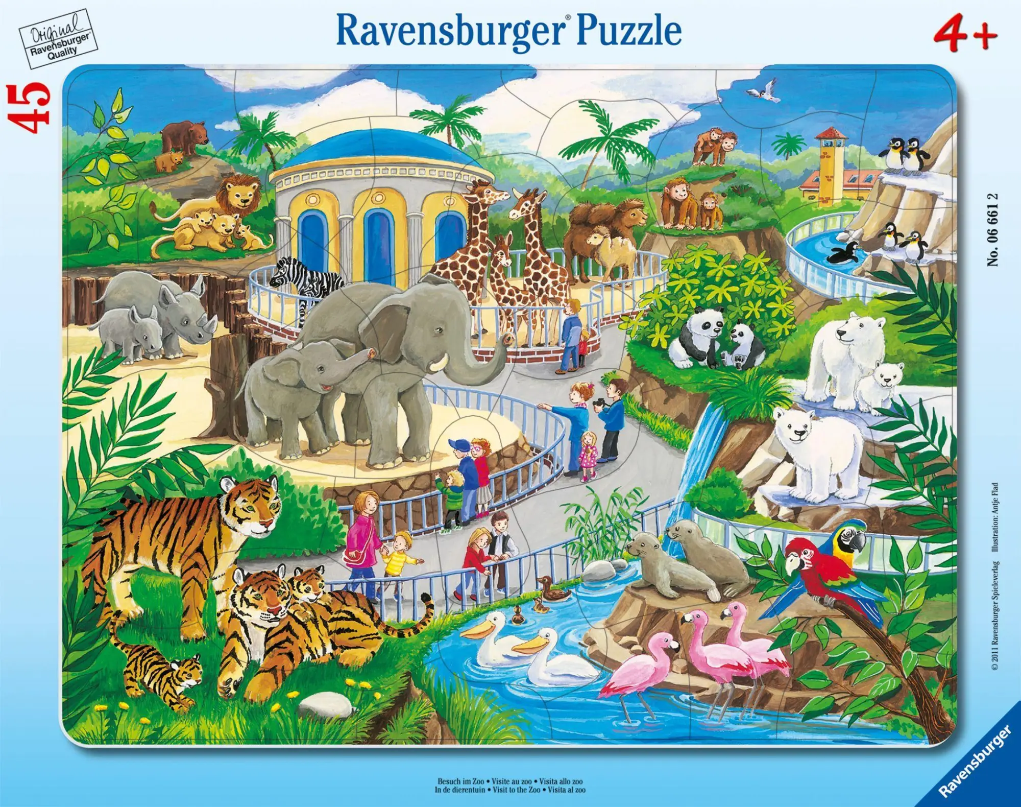 Cover: 4005556066612 | Besuch im Zoo. Rahmenpuzzle | Spiel | Rahmenpuzzle | 06661 | Deutsch