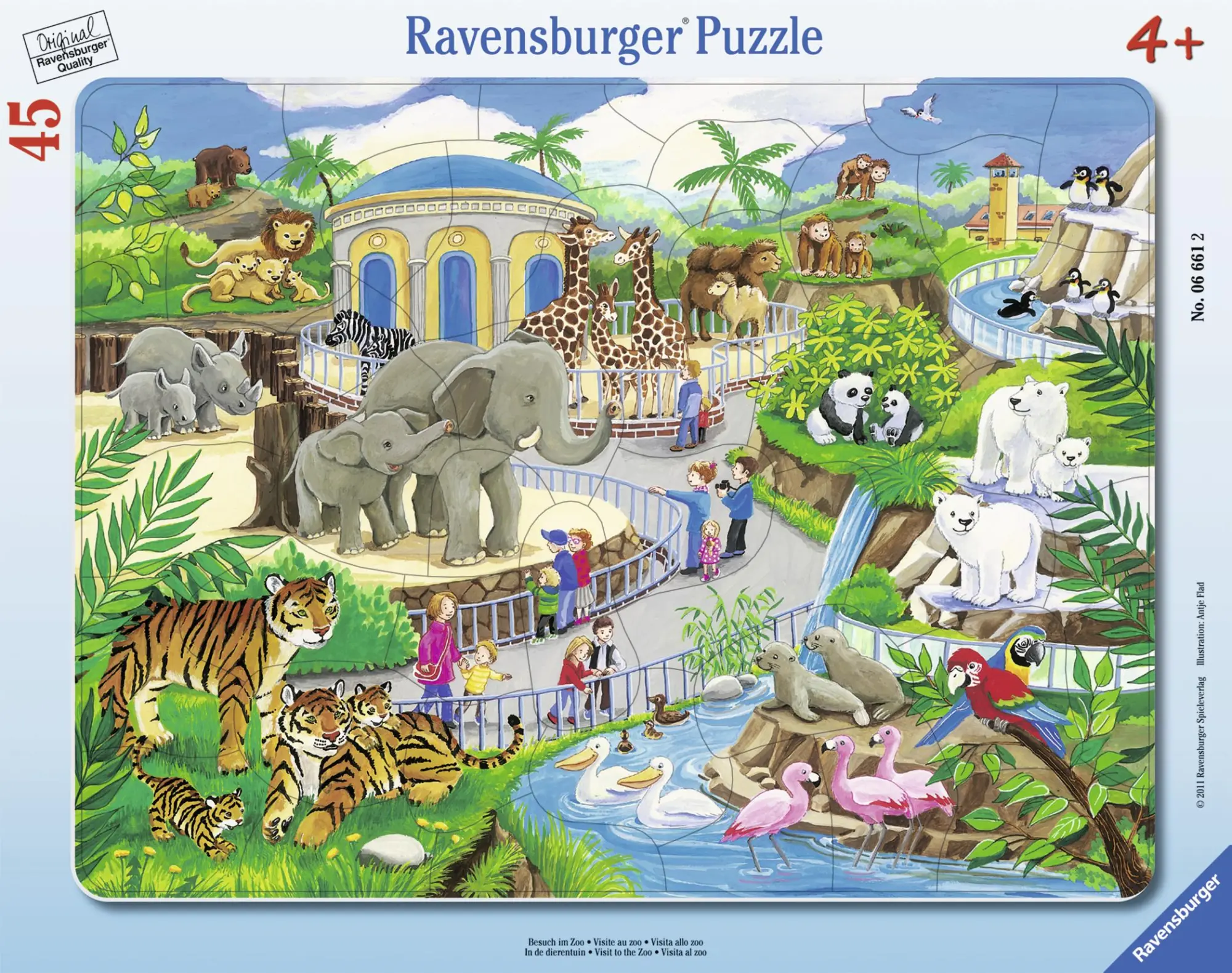 Bild: 4005556066612 | Besuch im Zoo. Rahmenpuzzle | Spiel | Rahmenpuzzle | 06661 | Deutsch