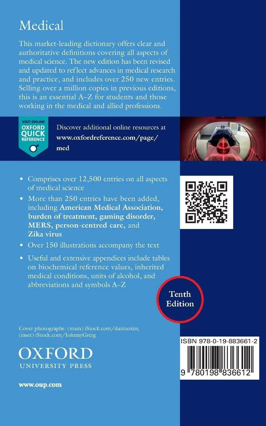 Rückseite: 9780198836612 | Concise Medical Dictionary | Elizabeth Martin (u. a.) | Taschenbuch