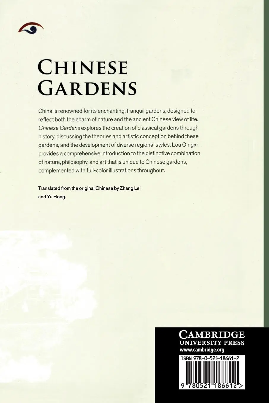 Rückseite: 9780521186612 | Chinese Gardens | Qingxi Lou | Taschenbuch | Kartoniert / Broschiert