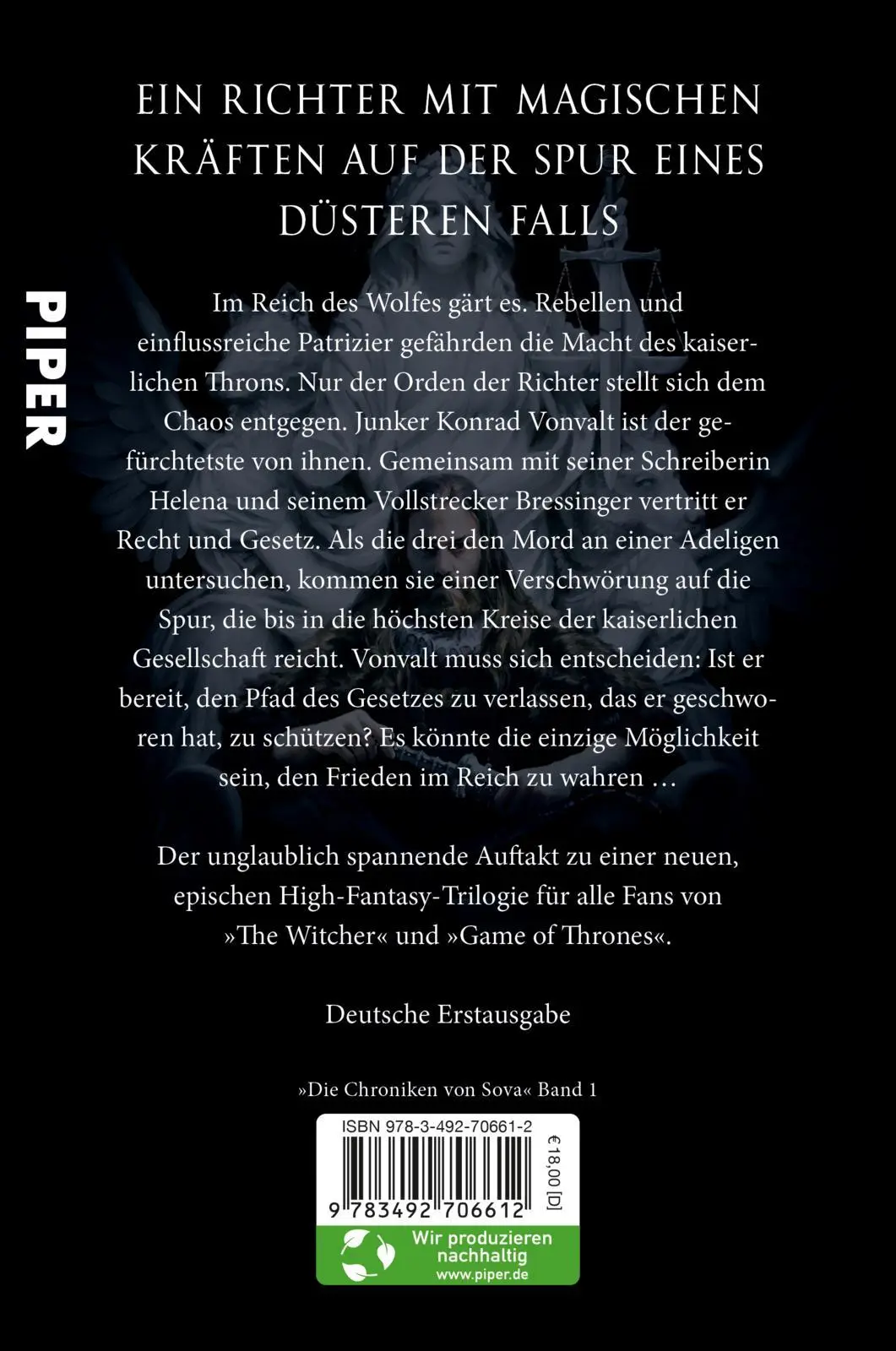 Rückseite: 9783492706612 | Im Namen des Wolfes | Richard Swan | Taschenbuch | 528 S. | Deutsch