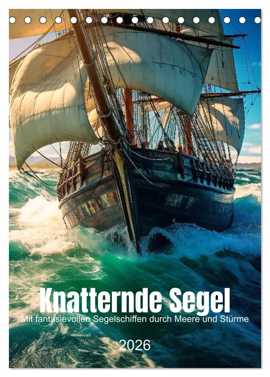Cover: 9783516316612 | Knatternde Segel (Tischkalender 2026 DIN A5 hoch), CALVENDO...