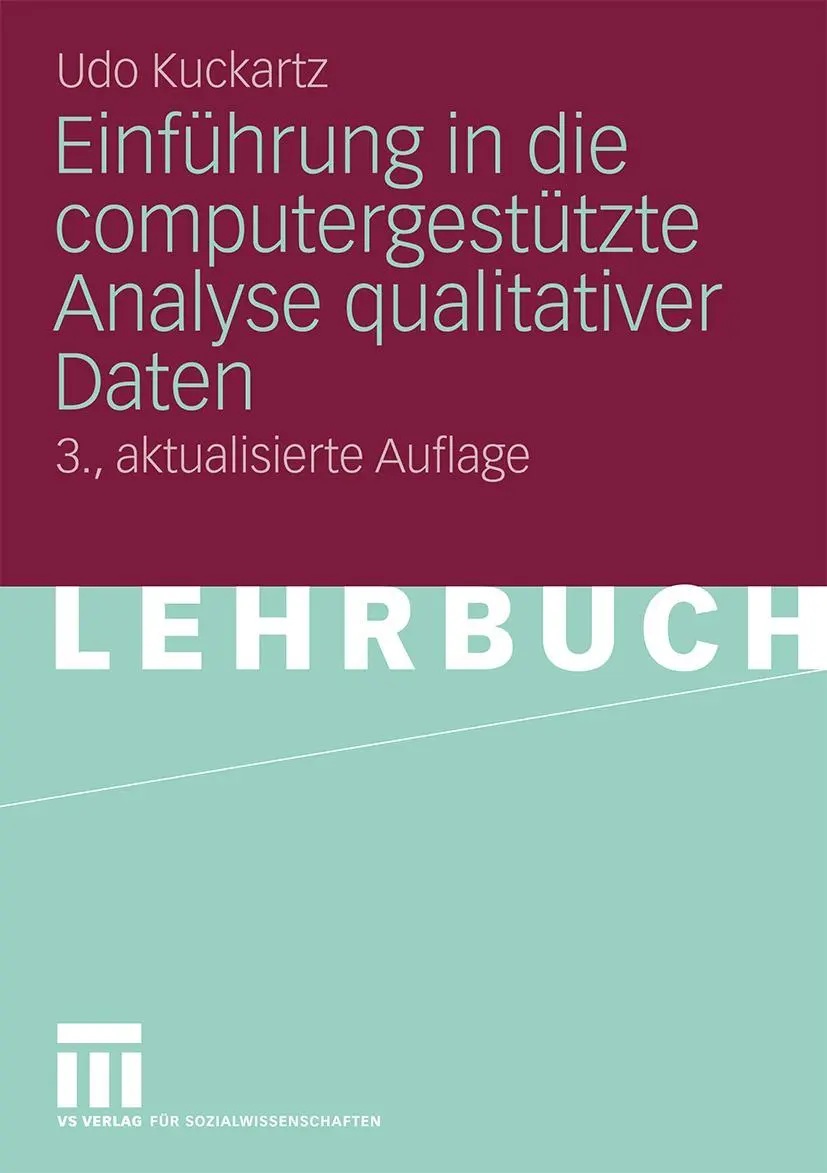 Cover: 9783531166612 | Einführung in die computergestützte Analyse qualitativer Daten | Buch