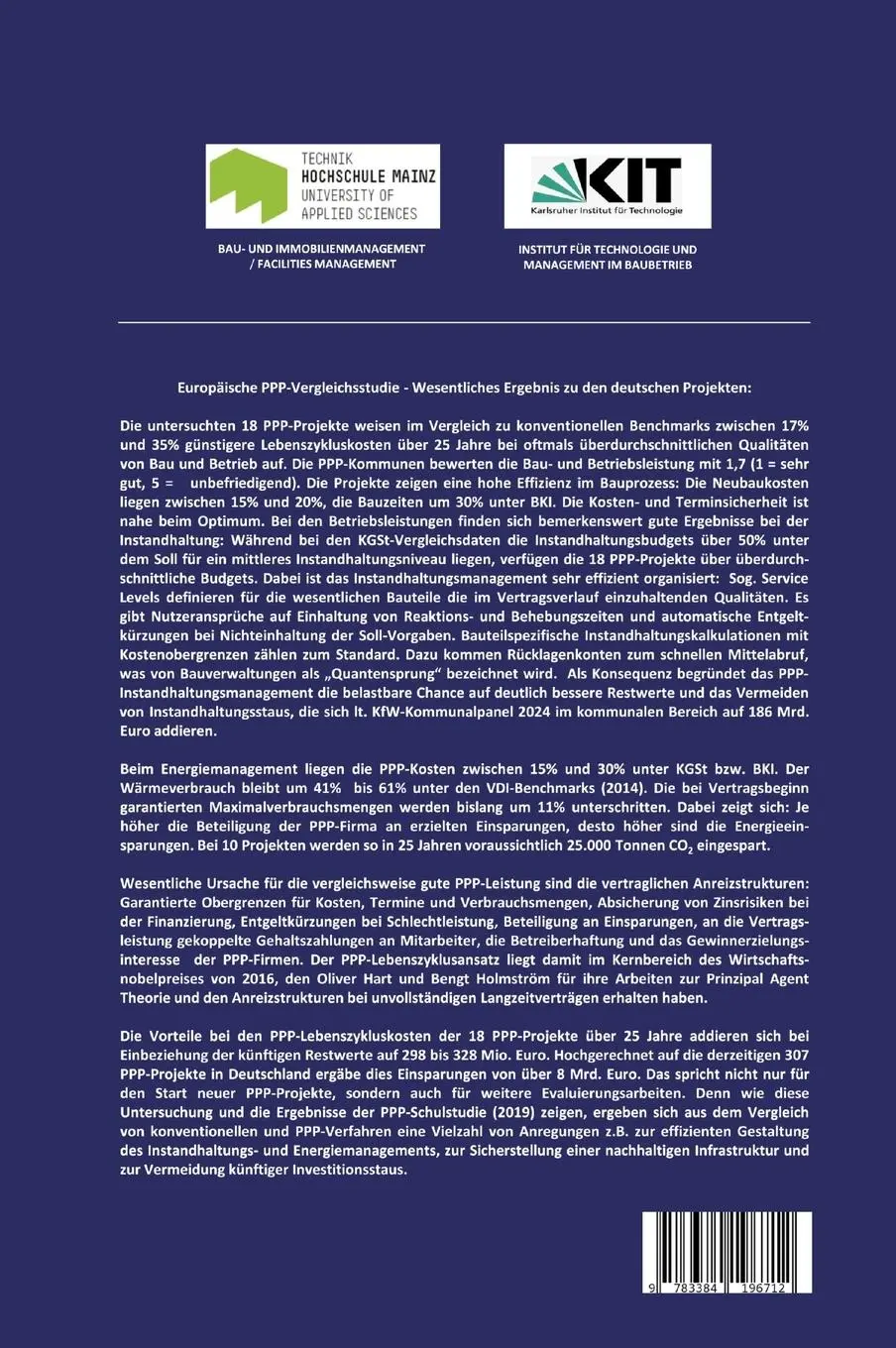 Rückseite: 9783384196712 | Europäische PPP-Vergleichsstudie | Jörg Christen | Buch | 116 S.
