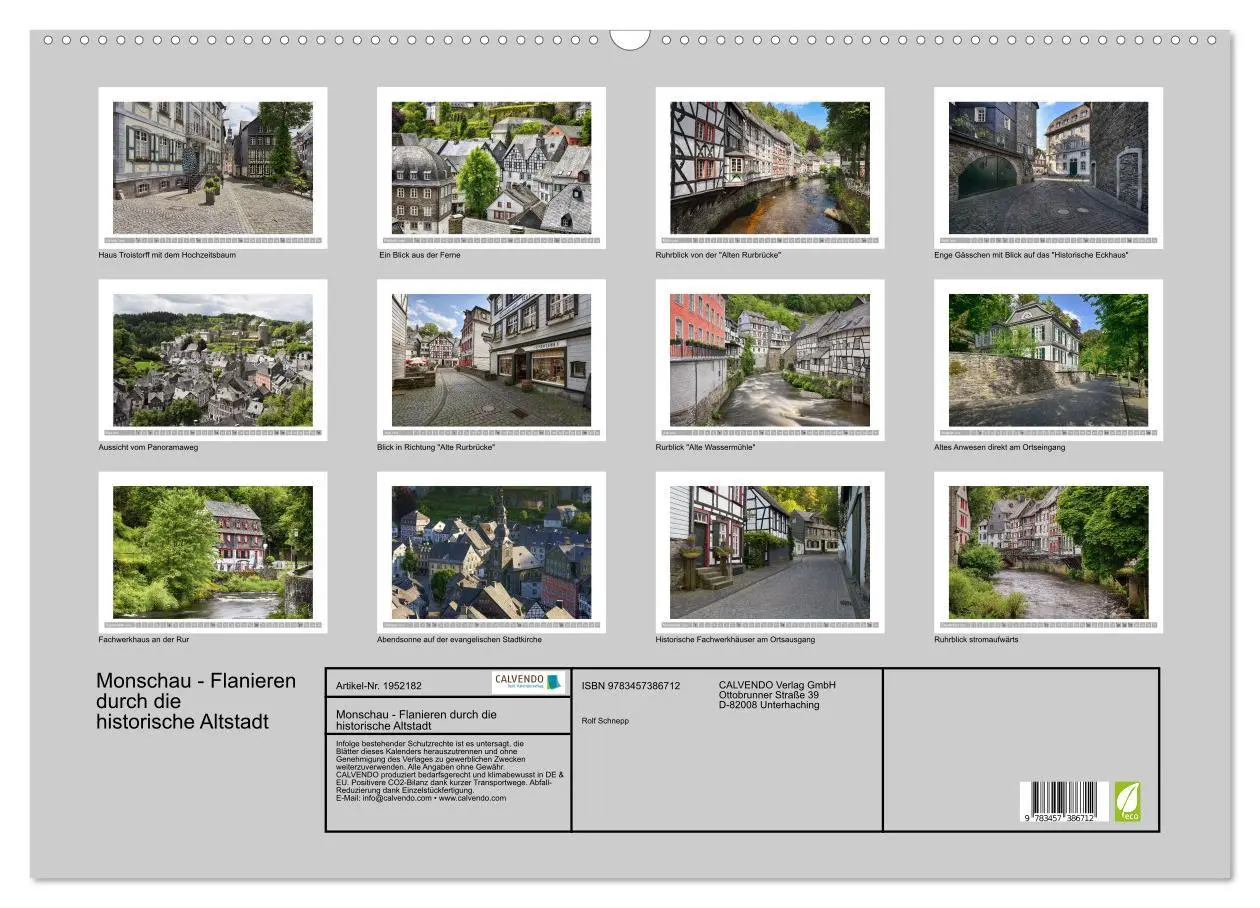 Bild: 9783457386712 | Monschau - Flanieren durch die historische Altstadt (Wandkalender...