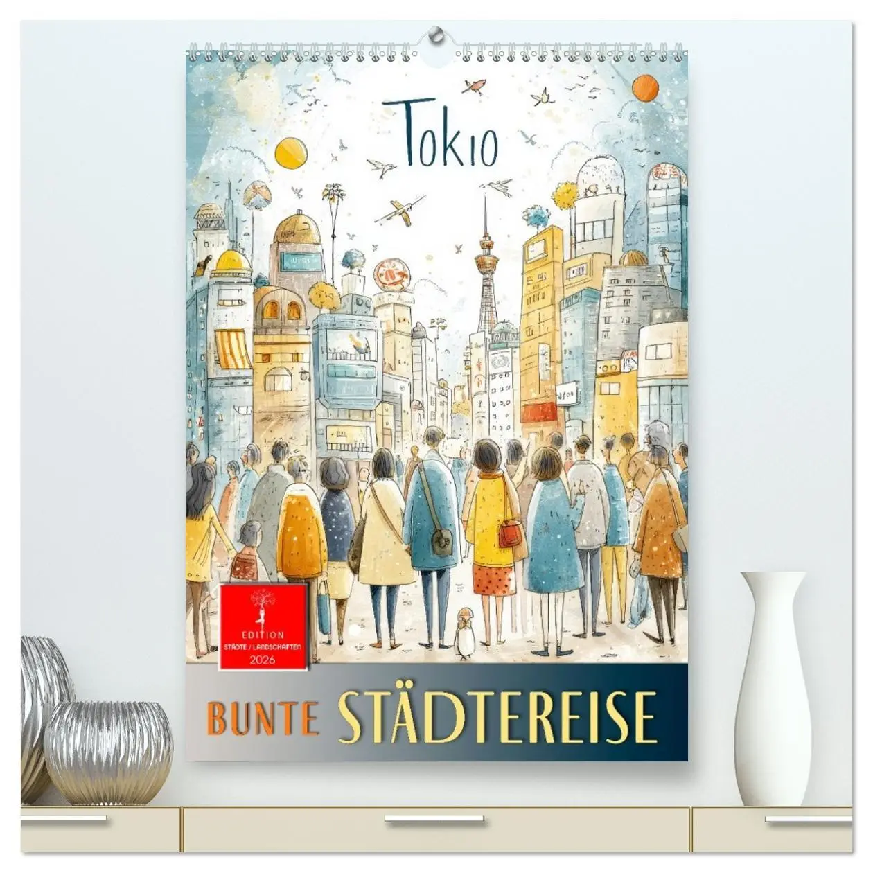 Cover: 9783516096712 | Bunte Weltreise (hochwertiger Premium Wandkalender 2026 DIN A2...