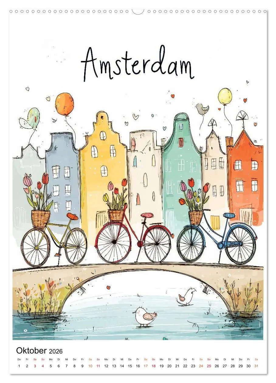 Bild: 9783516096712 | Bunte Weltreise (hochwertiger Premium Wandkalender 2026 DIN A2...