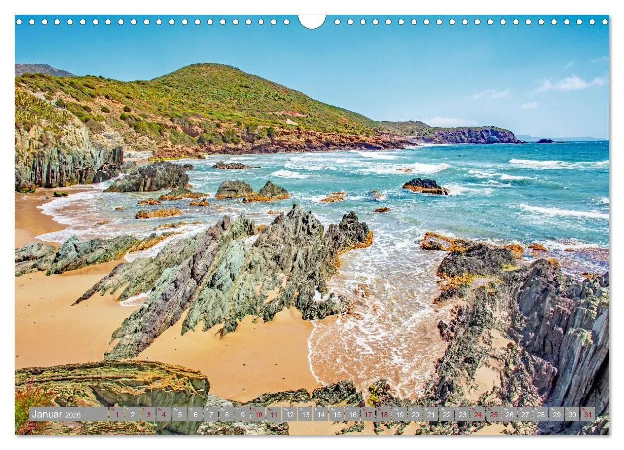Bild: 9783516166712 | Sardinien Insel mit Meerblick (Wandkalender 2026 DIN A3 quer),...