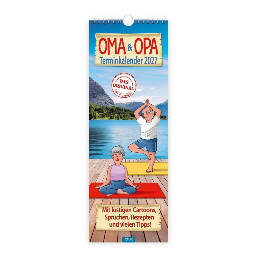 Cover: 9783988026712 | TRÖTSCH - Maxi-Streifenkalender Oma und Opa Terminkalender 2027 | KG
