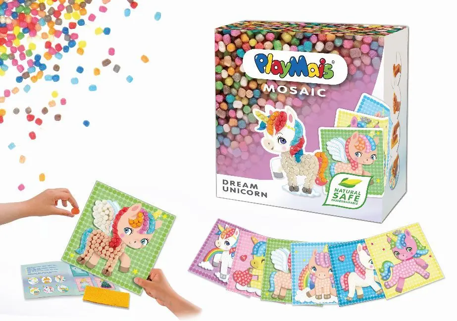 Bild: 4041077006812 | MOSAIC Dream Unicorn | PlayMais® | 160562 | 2018 | PlayMais