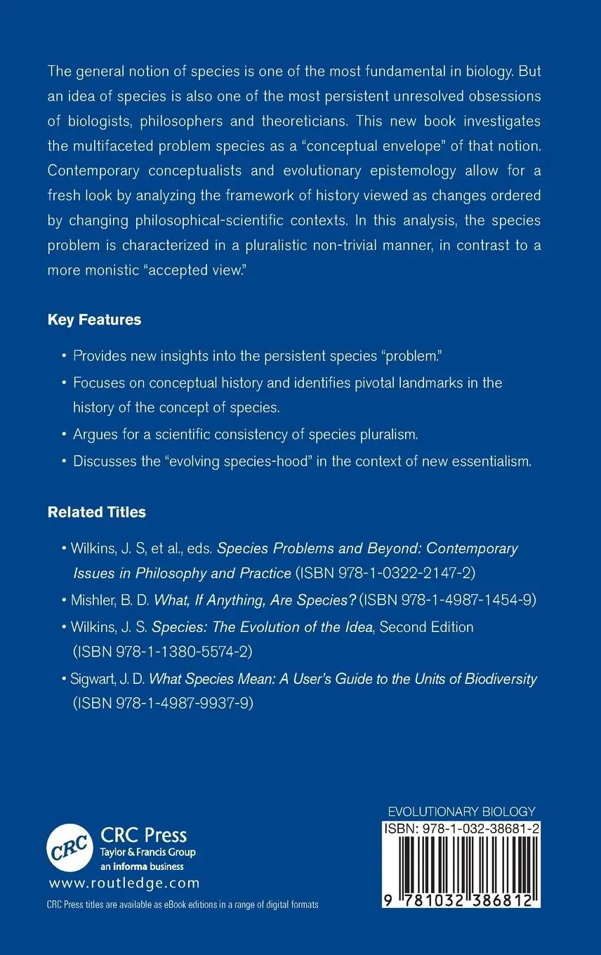 Rückseite: 9781032386812 | The Species Problem | A Conceptual History | Igor Ya Pavlinov | Buch