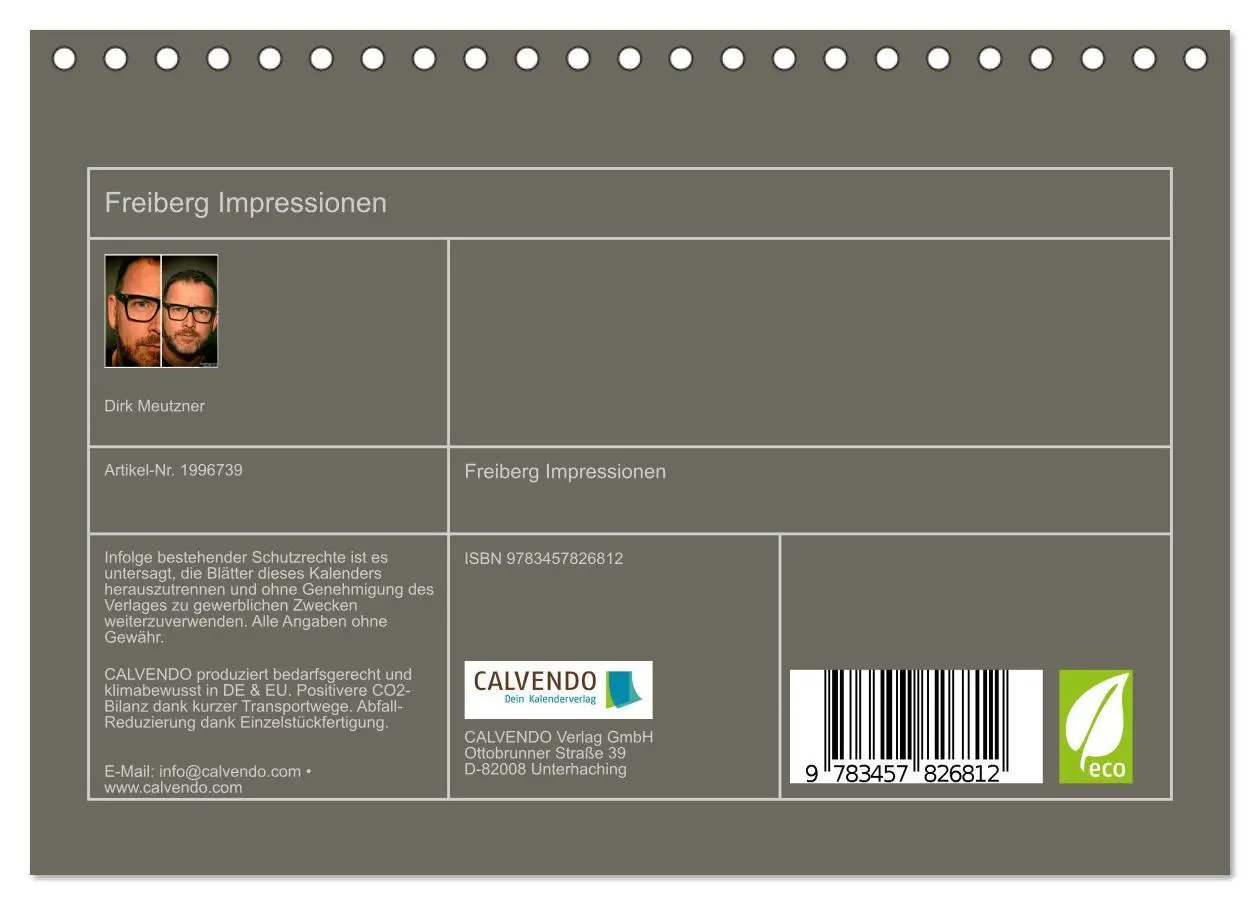 Bild: 9783457826812 | Freiberg Impressionen (Tischkalender 2026 DIN A5 quer), CALVENDO...