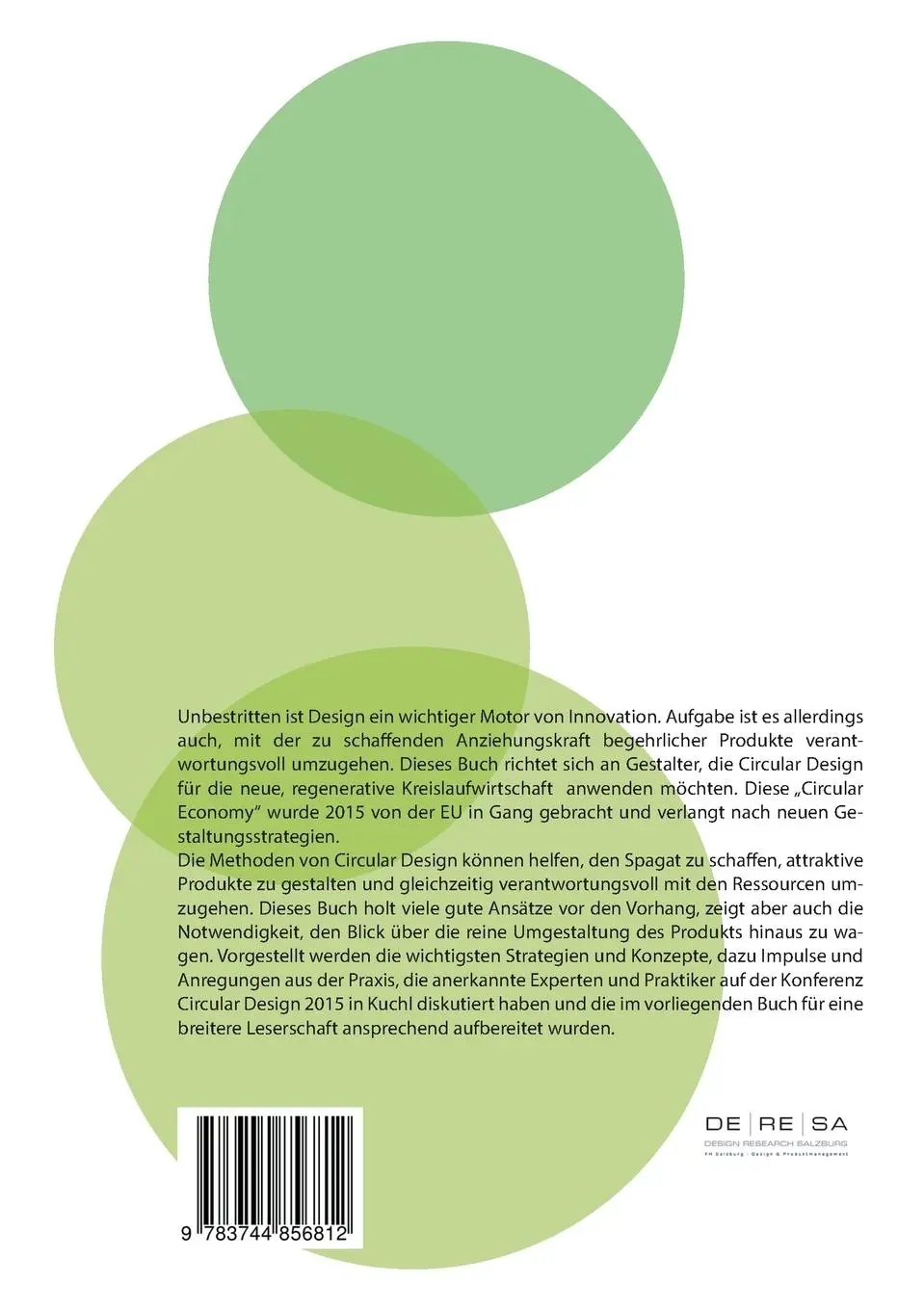 Rückseite: 9783744856812 | Circular Design in der Praxis | Sonja Eser (u. a.) | Taschenbuch