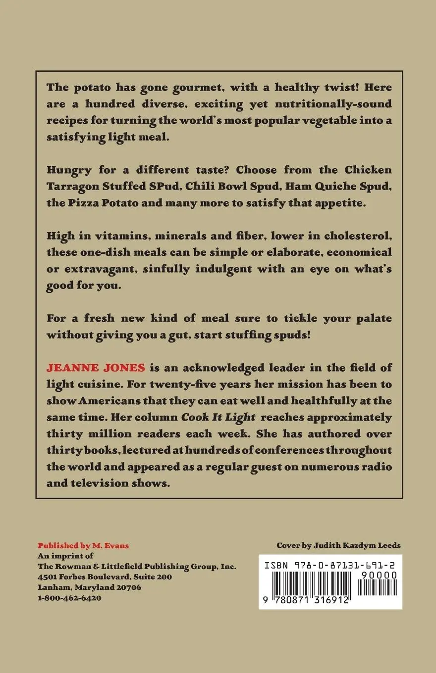 Rückseite: 9780871316912 | Stuffed Spuds | 100 Light Meals in a Potato | Jeanne Jones | Buch