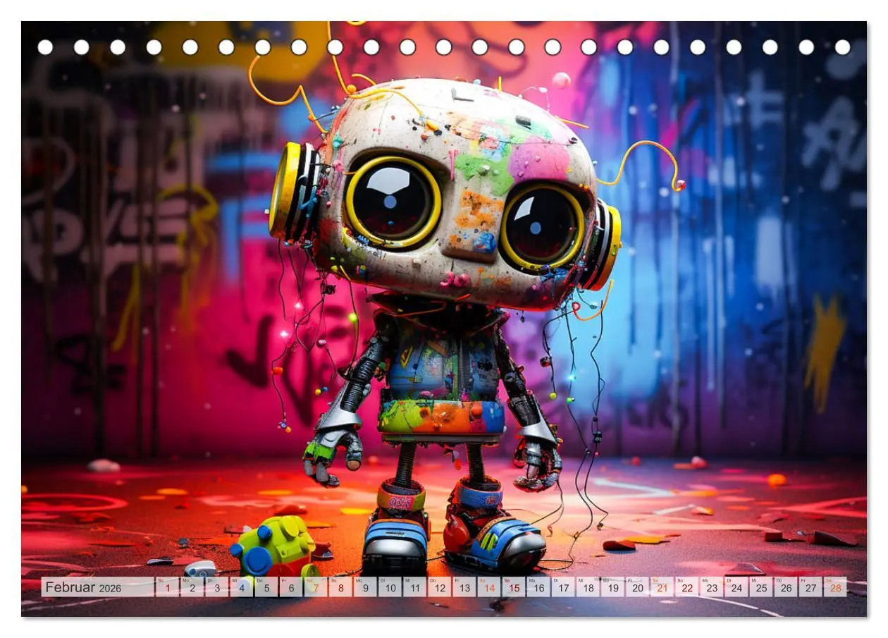 Bild: 9783457506912 | Die Welt der kleinen Robots (Tischkalender 2026 DIN A5 quer),...