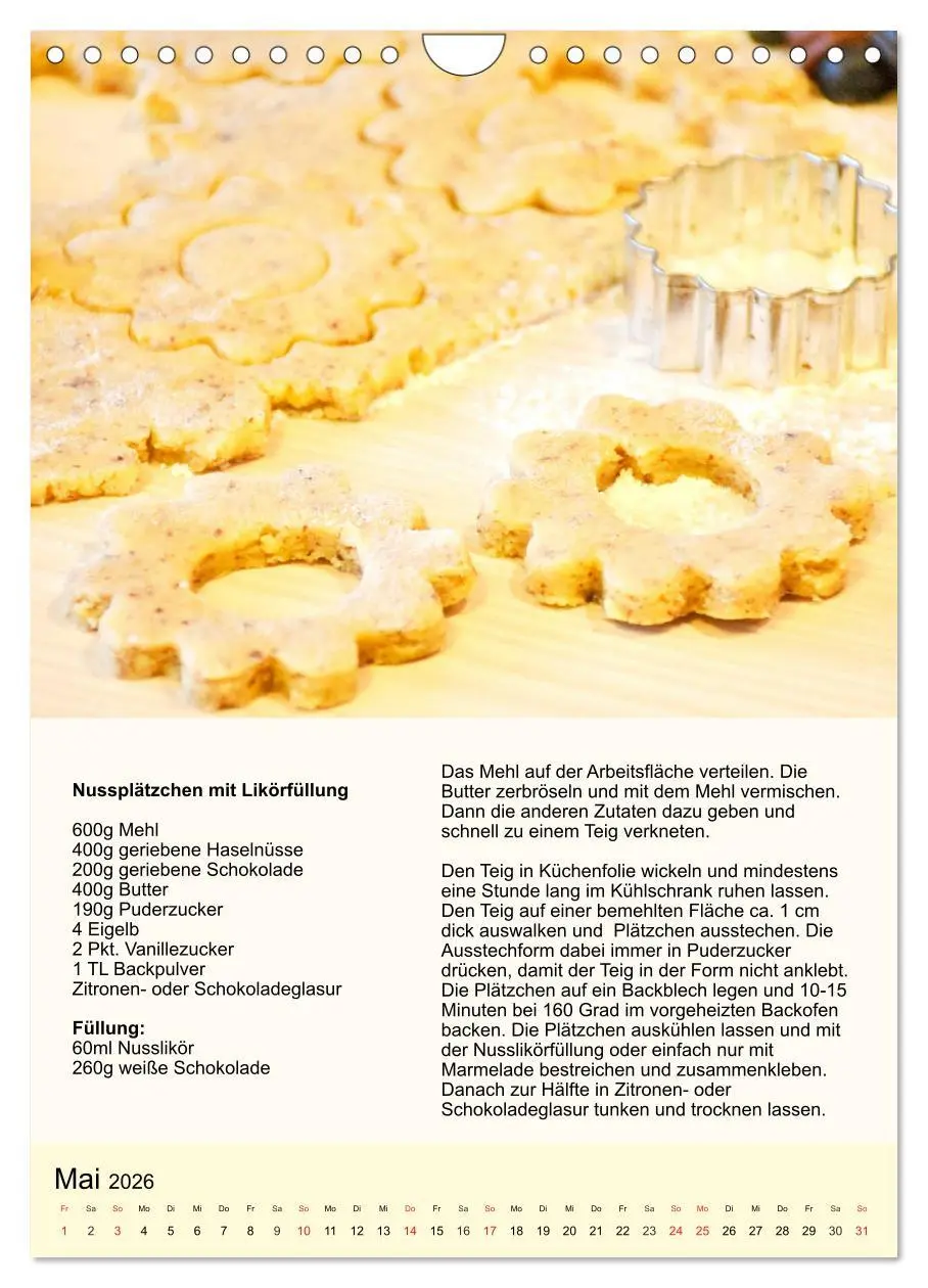 Bild: 9783516386912 | Plätzchen. Kekse für das ganze Jahr! (Wandkalender 2026 DIN A4...
