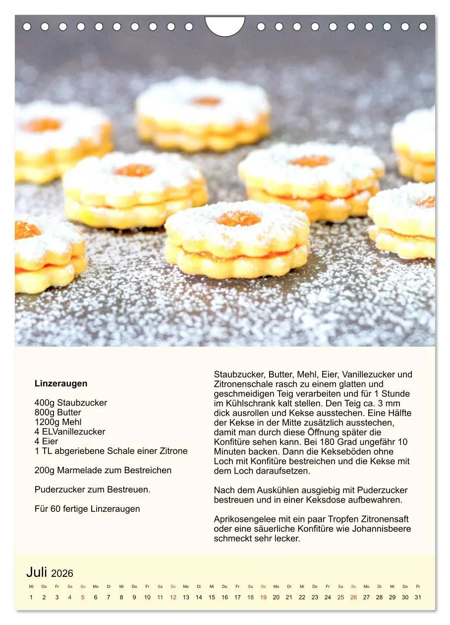 Bild: 9783516386912 | Plätzchen. Kekse für das ganze Jahr! (Wandkalender 2026 DIN A4...