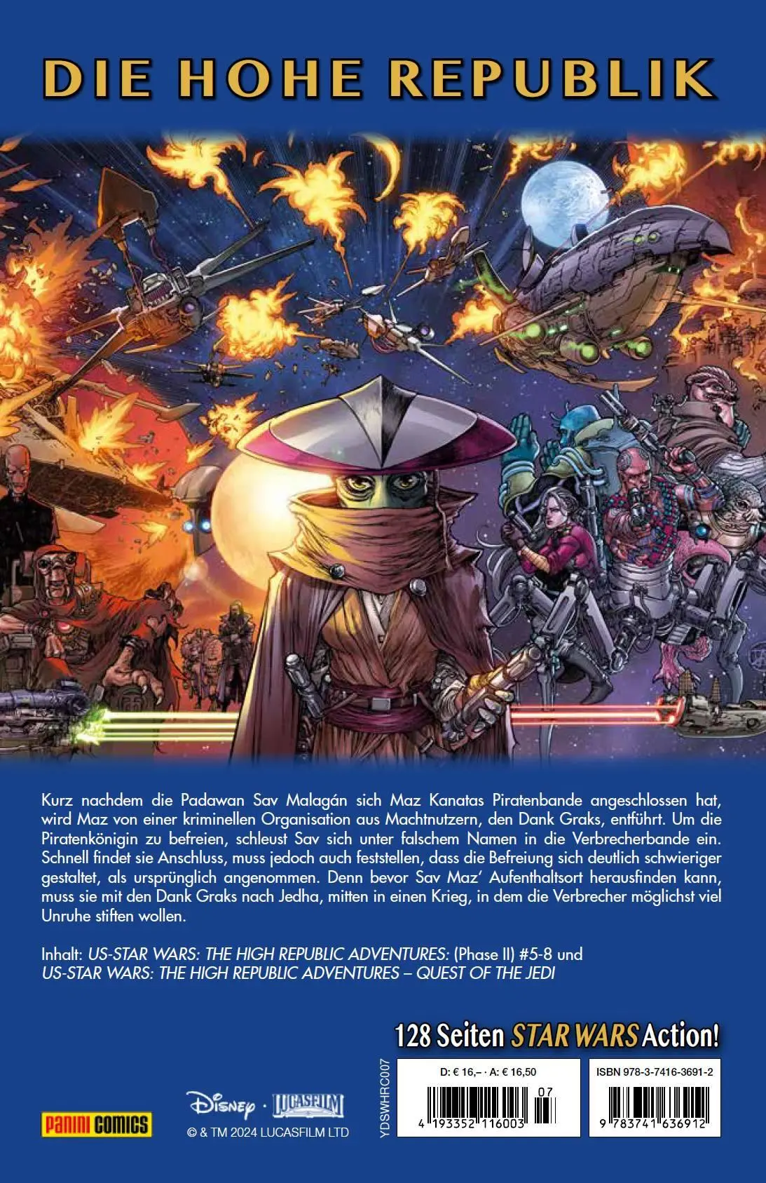 Rückseite: 9783741636912 | Star Wars Comics: Die Hohe Republik - Abenteuer | George Mann (u. a.)