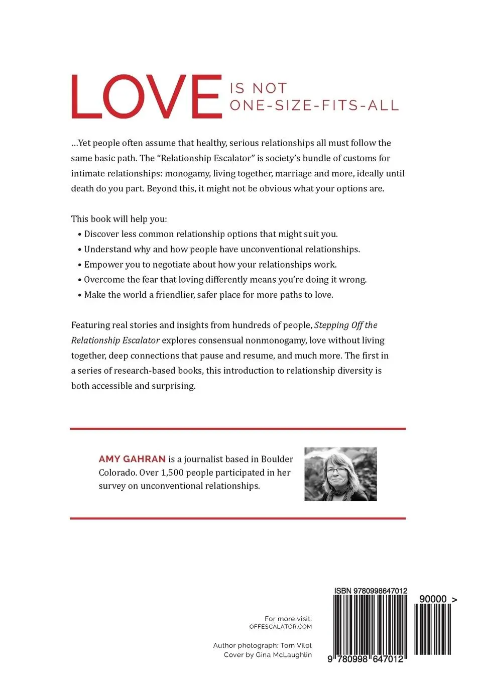 Rückseite: 9780998647012 | Stepping Off the Relationship Escalator | Uncommon Love and Life