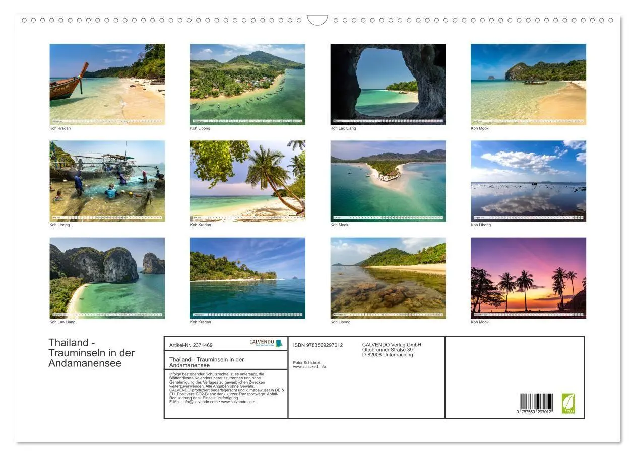 Bild: 9783569297012 | Thailand - Trauminseln in der Andamanensee (Wandkalender 2027 DIN...