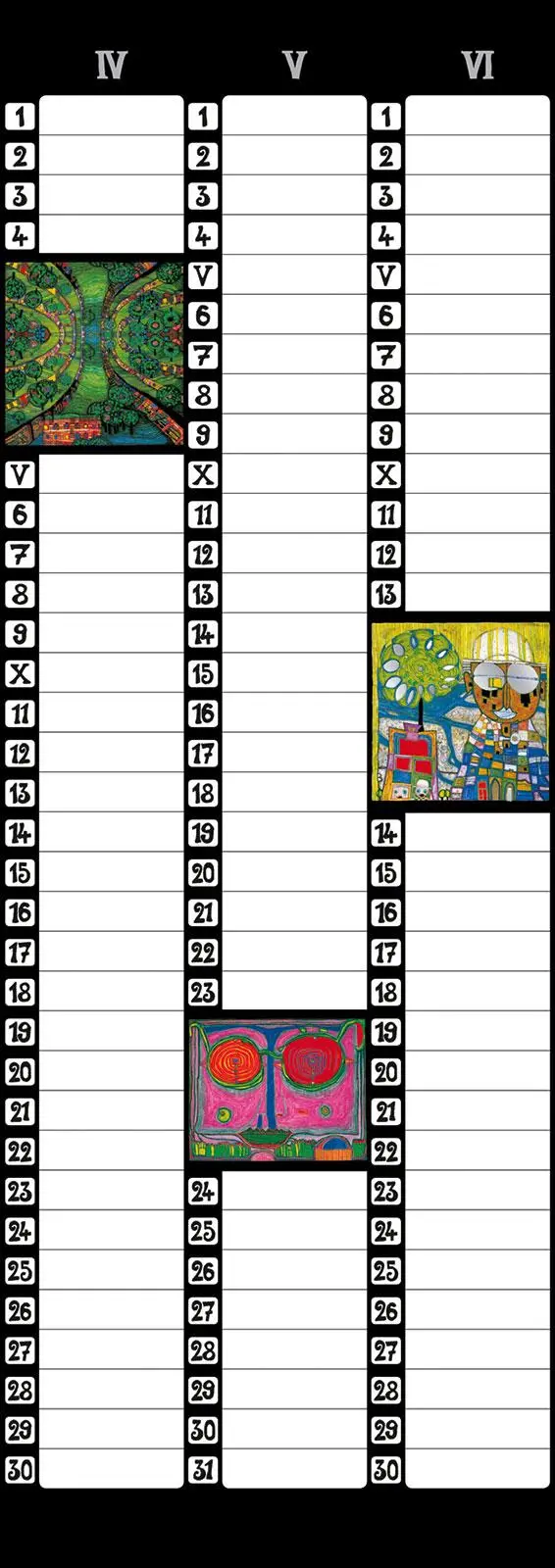 Bild: 9783946177012 | Hundertwasser Birthday Calendar | Friedensreich Hundertwasser | 5 S.