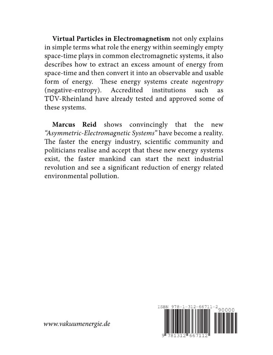 Rückseite: 9781312667112 | Virtual Particles in Electromagnetism | Marcus Reid | Taschenbuch
