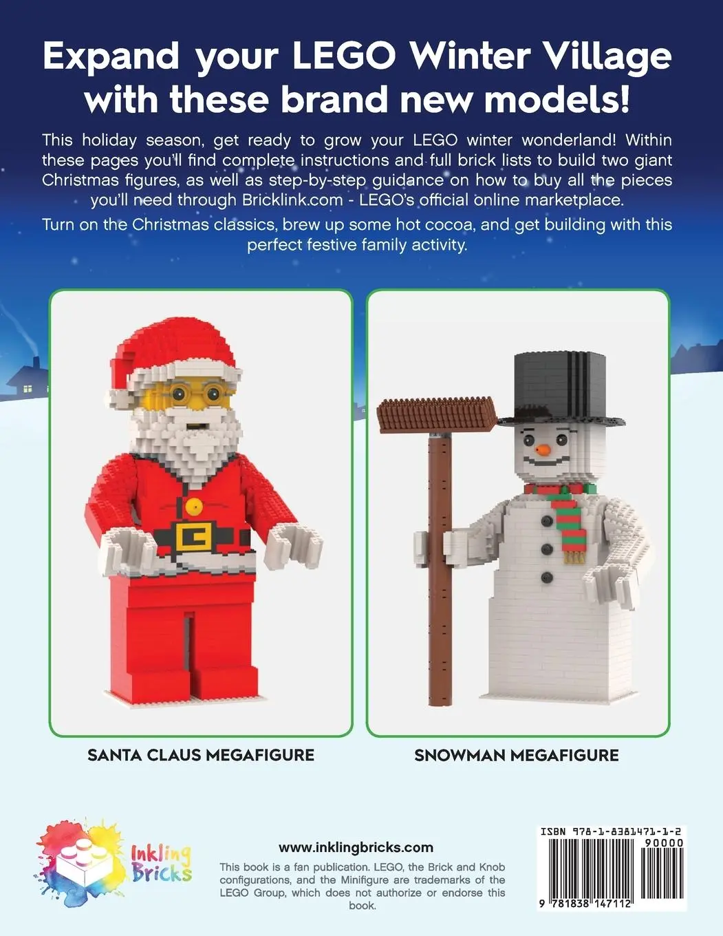 Rückseite: 9781838147112 | Build Up Your LEGO Winter Village | Christmas Megafigures | Younger