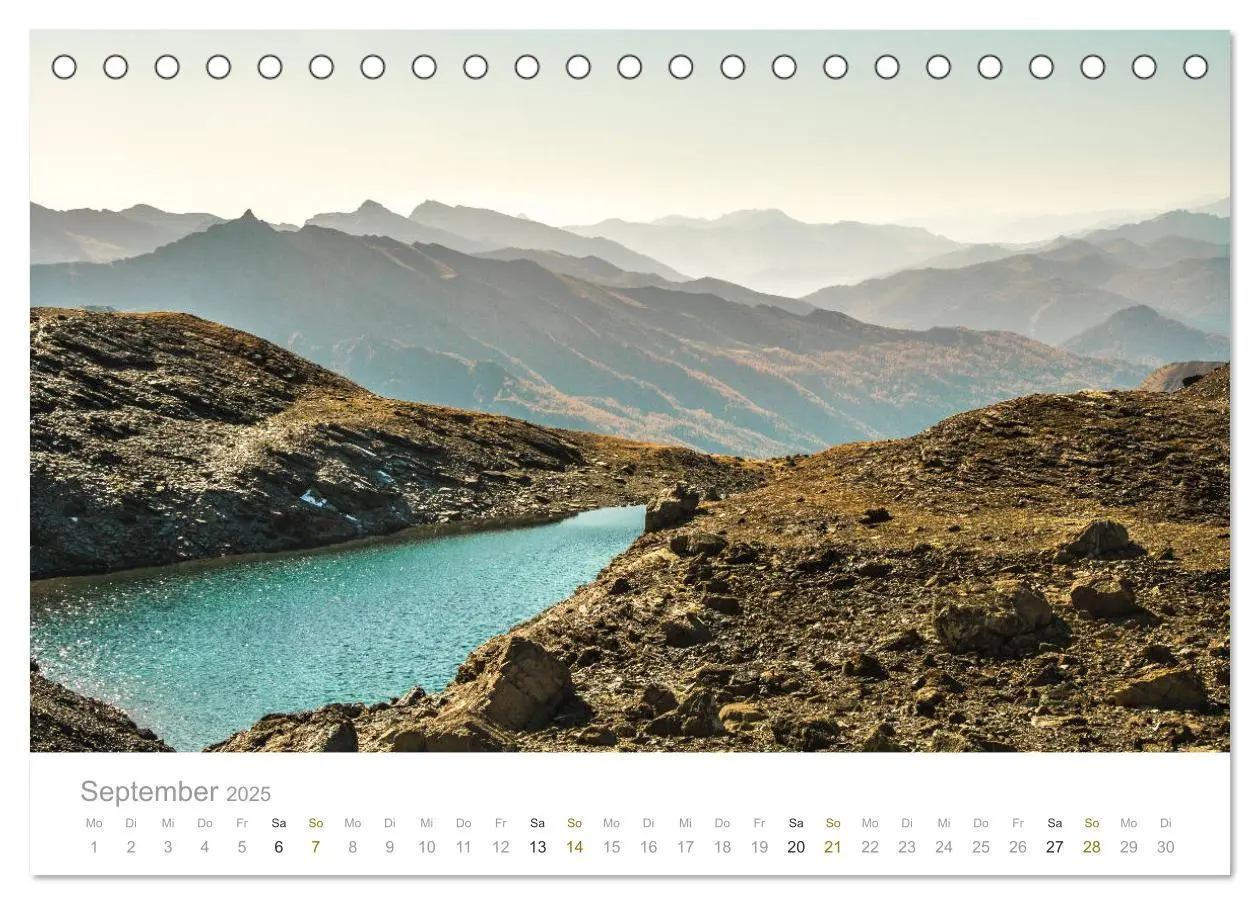 Bild: 9783435157112 | Berge - Die Schönheit der Alpen (Tischkalender 2025 DIN A5 quer),...