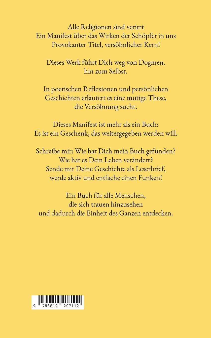 Rückseite: 9783819207112 | Alle Religionen sind verirrt | Marcel L. | Taschenbuch | 68 S. | 2025