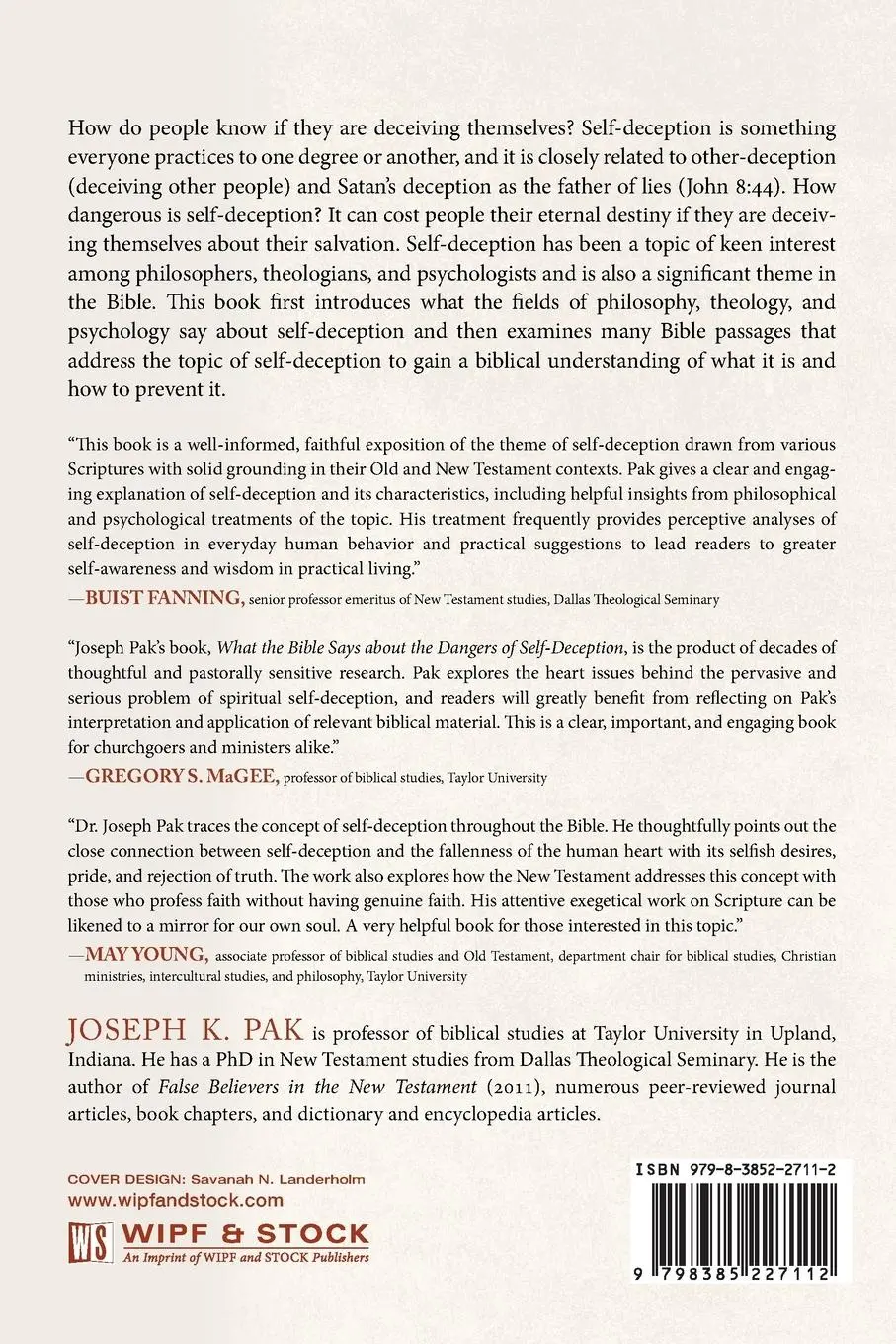 Rückseite: 9798385227112 | What the Bible Says about the Dangers of Self-Deception | Pak | Buch