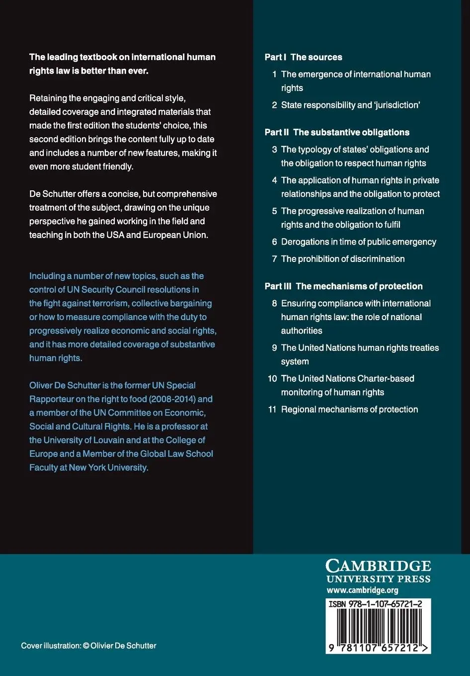 Rückseite: 9781107657212 | International Human Rights Law | Olivier De Schutter | Taschenbuch