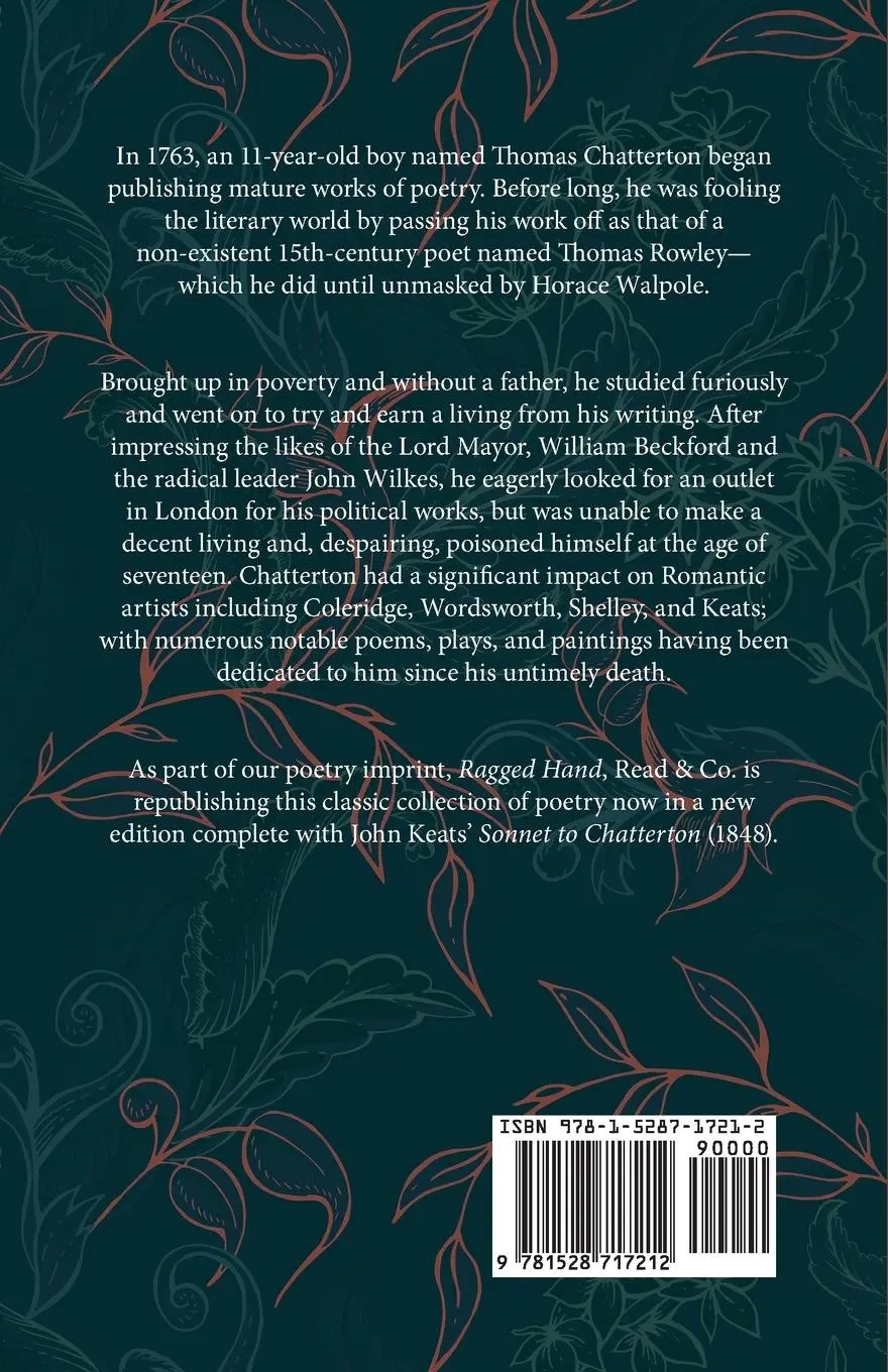 Rückseite: 9781528717212 | The Complete Poetical Works of Thomas Chatterton; Volumes I &amp; II