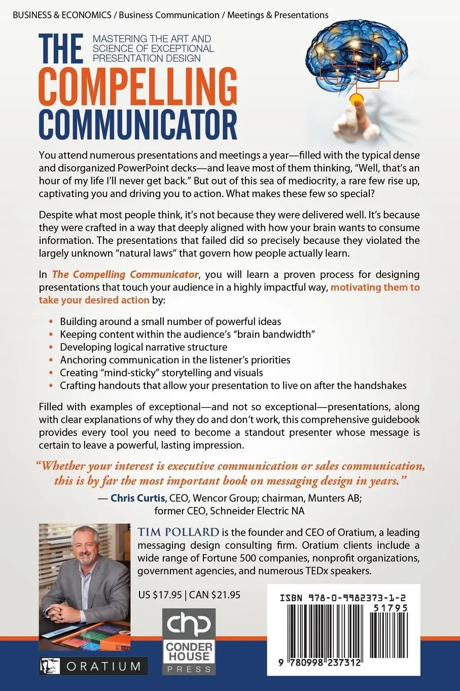 Rückseite: 9780998237312 | The Compelling Communicator | Tim Pollard | Taschenbuch | Englisch Rückseite: 9780998237312 | The Compelling Communicator | Tim Pollard | Taschenbuch | Englisch
