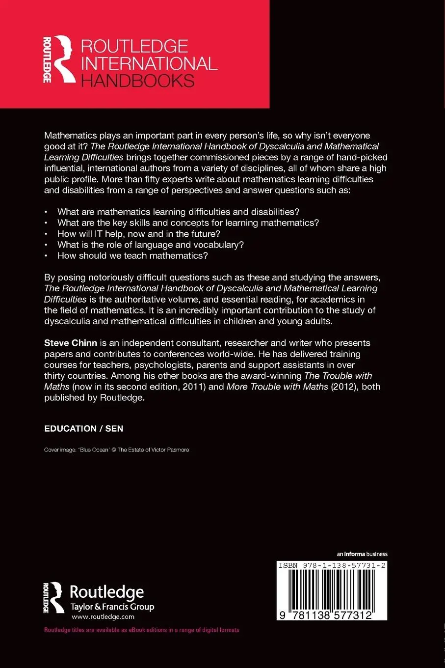 Rückseite: 9781138577312 | The Routledge International Handbook of Dyscalculia and...