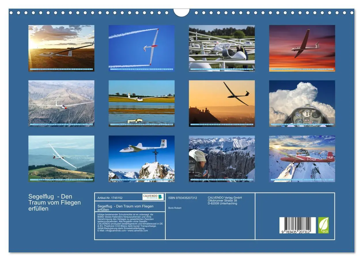 Bild: 9783435207312 | Segelflug - Den Traum vom Fliegen erfüllen (Wandkalender 2025 DIN...