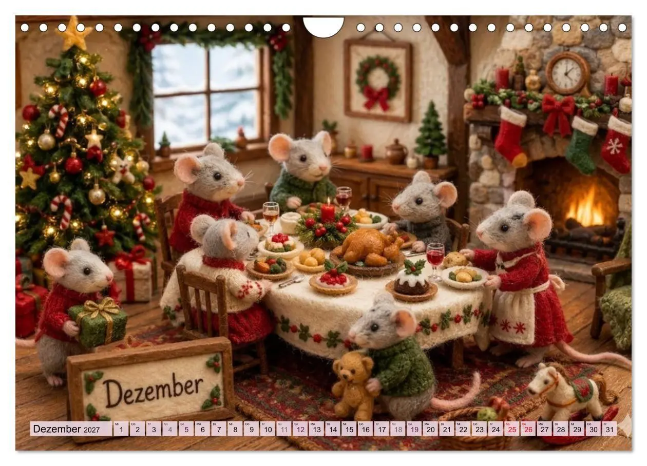 Bild: 9783569887312 | Mäusli Kalender (Wandkalender 2027 DIN A4 quer), CALVENDO...