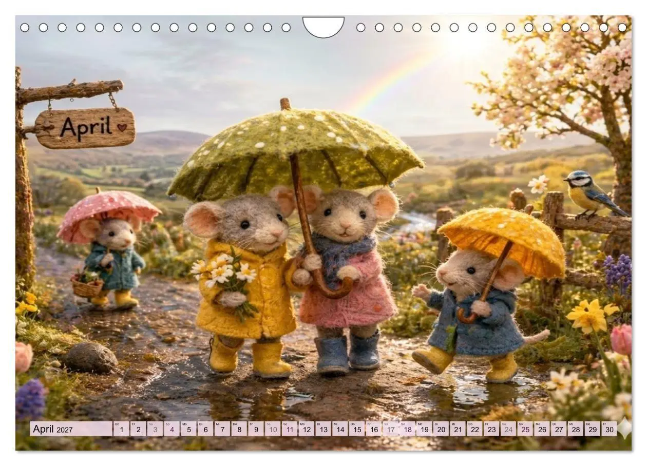 Bild: 9783569887312 | Mäusli Kalender (Wandkalender 2027 DIN A4 quer), CALVENDO...