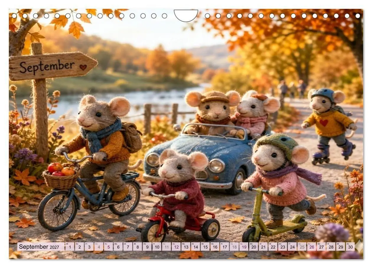 Bild: 9783569887312 | Mäusli Kalender (Wandkalender 2027 DIN A4 quer), CALVENDO...