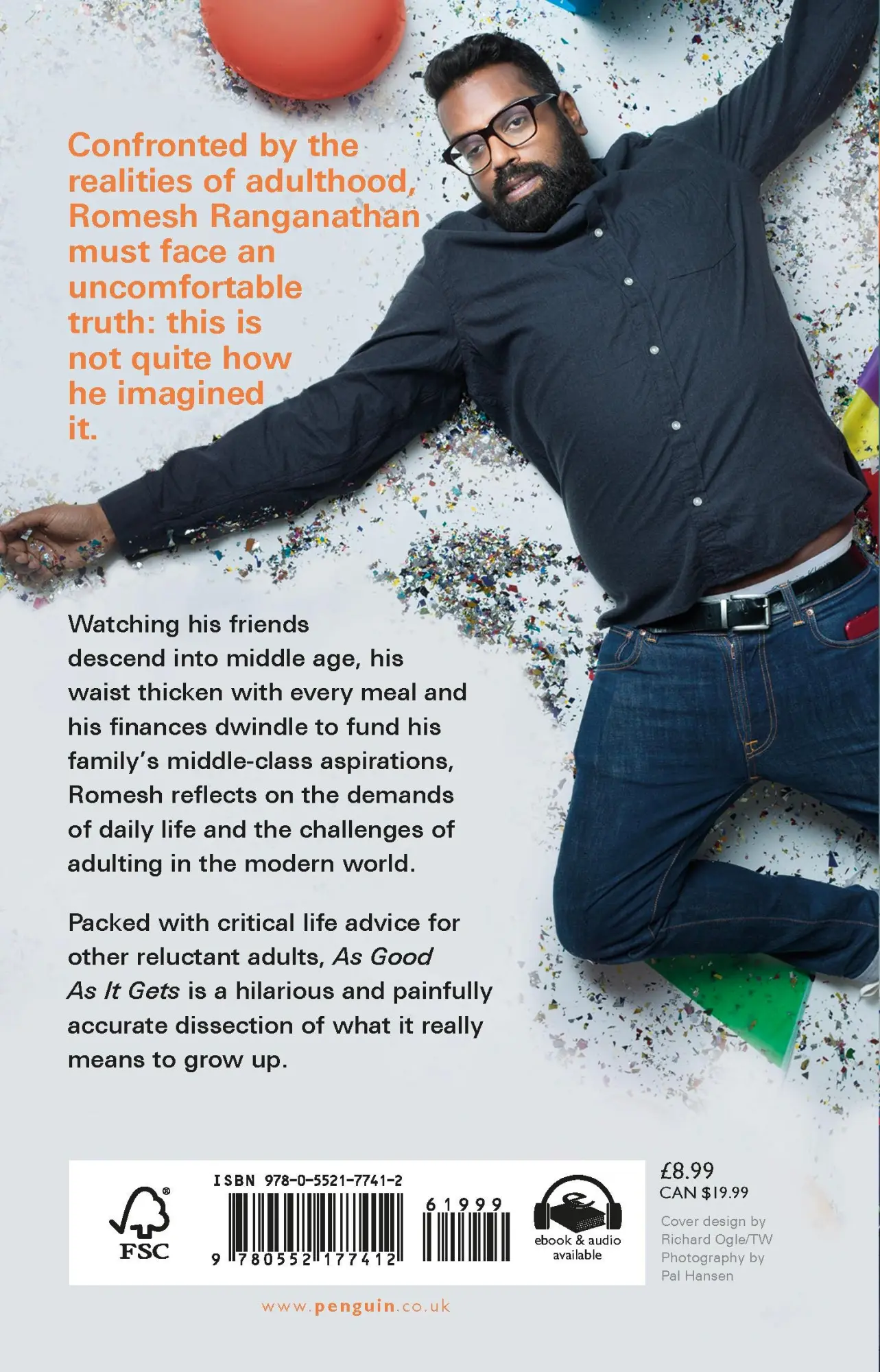 Rückseite: 9780552177412 | As Good as It Gets | Life Lessons from a Reluctant Adult | Ranganathan